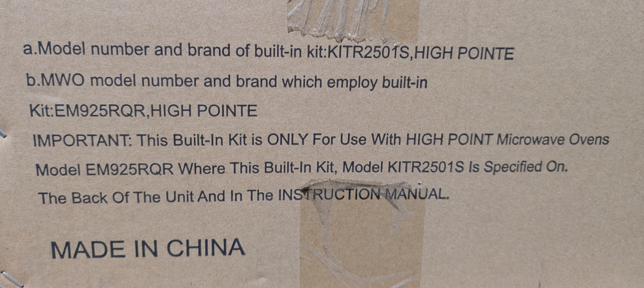 Stainless Steel Trim Kit For High Pointe EM925RQR Microwave RV Camper Trailer