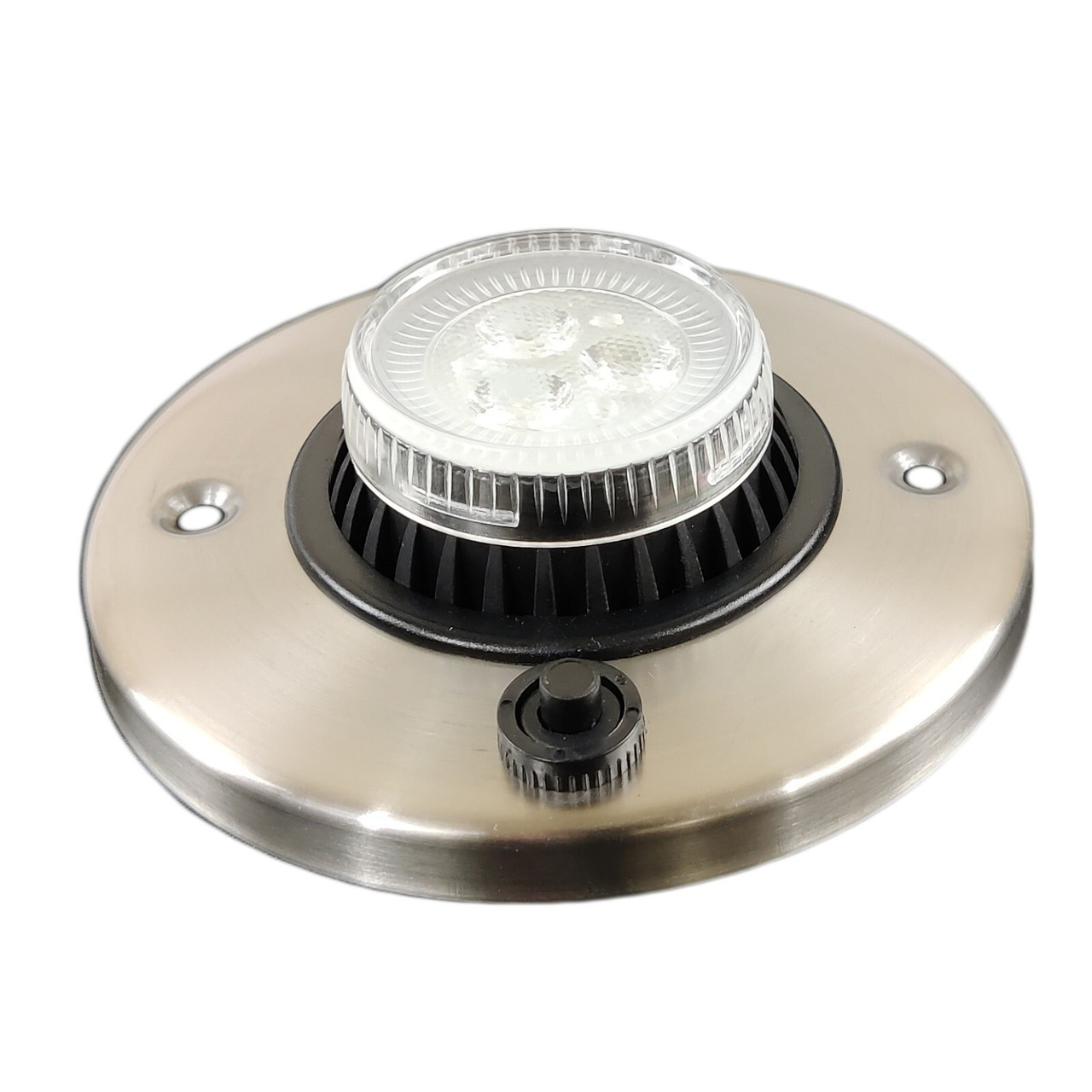 12V Recessed Swivel Light Coated Metal Gimbal Round Ceiling RV Camper Interior