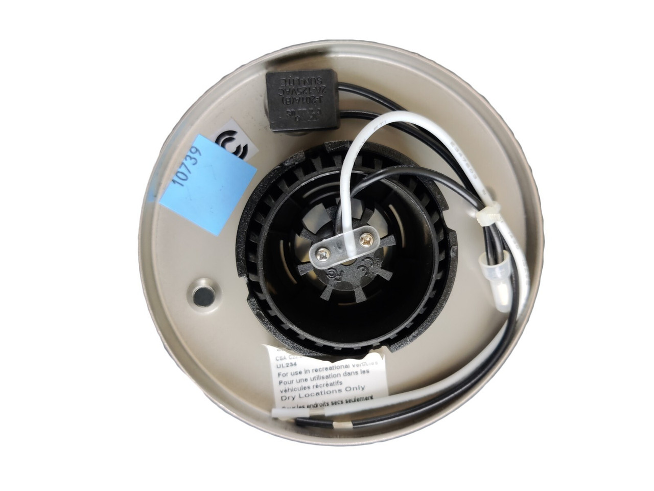 12V Recessed Swivel Light Coated Metal Gimbal Round Ceiling RV Camper Interior