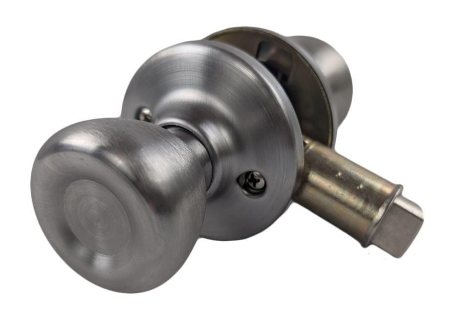 Mobile Home RV Interior Door Knob Passage Handle Non-Locking Stainless Steel