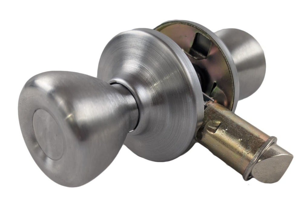 Mobile Home RV Interior Door Knob Passage Handle Non-Locking Stainless Steel