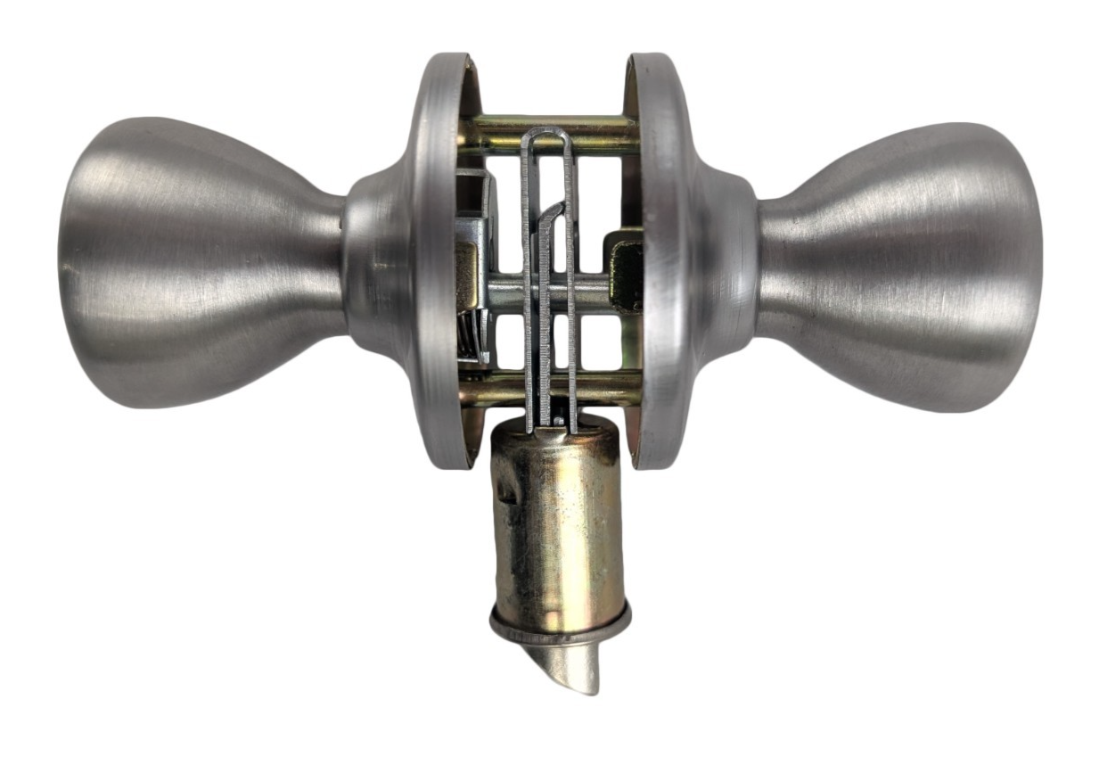 Mobile Home RV Interior Door Knob Passage Handle Non-Locking Stainless Steel