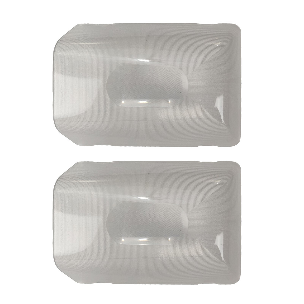 (2) Command Mega Replacement Light Clear Interior RV Camper Lighting Lense Dome