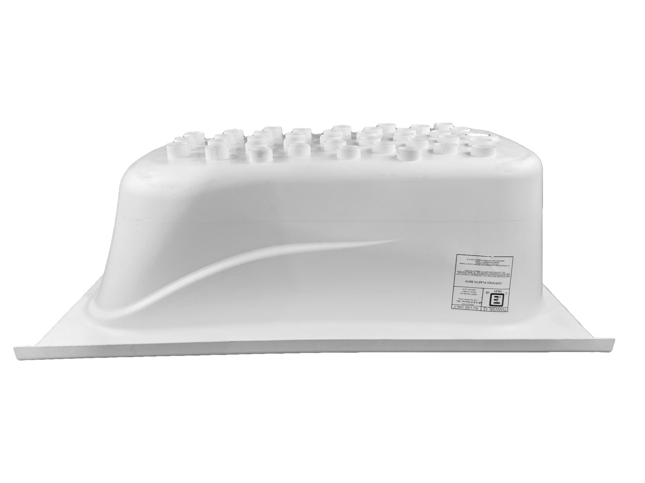 RV Bath Tub 38" x 24" White Left Drain Trailer Camper Wash Bath Room Shower