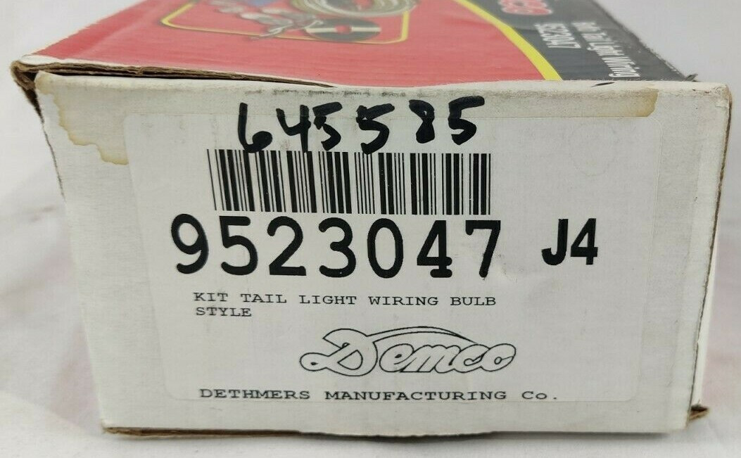 Demco Tow Towed Vehicle Bulb Style Tail Light Wiring Kit 9523047 Motorhome RV