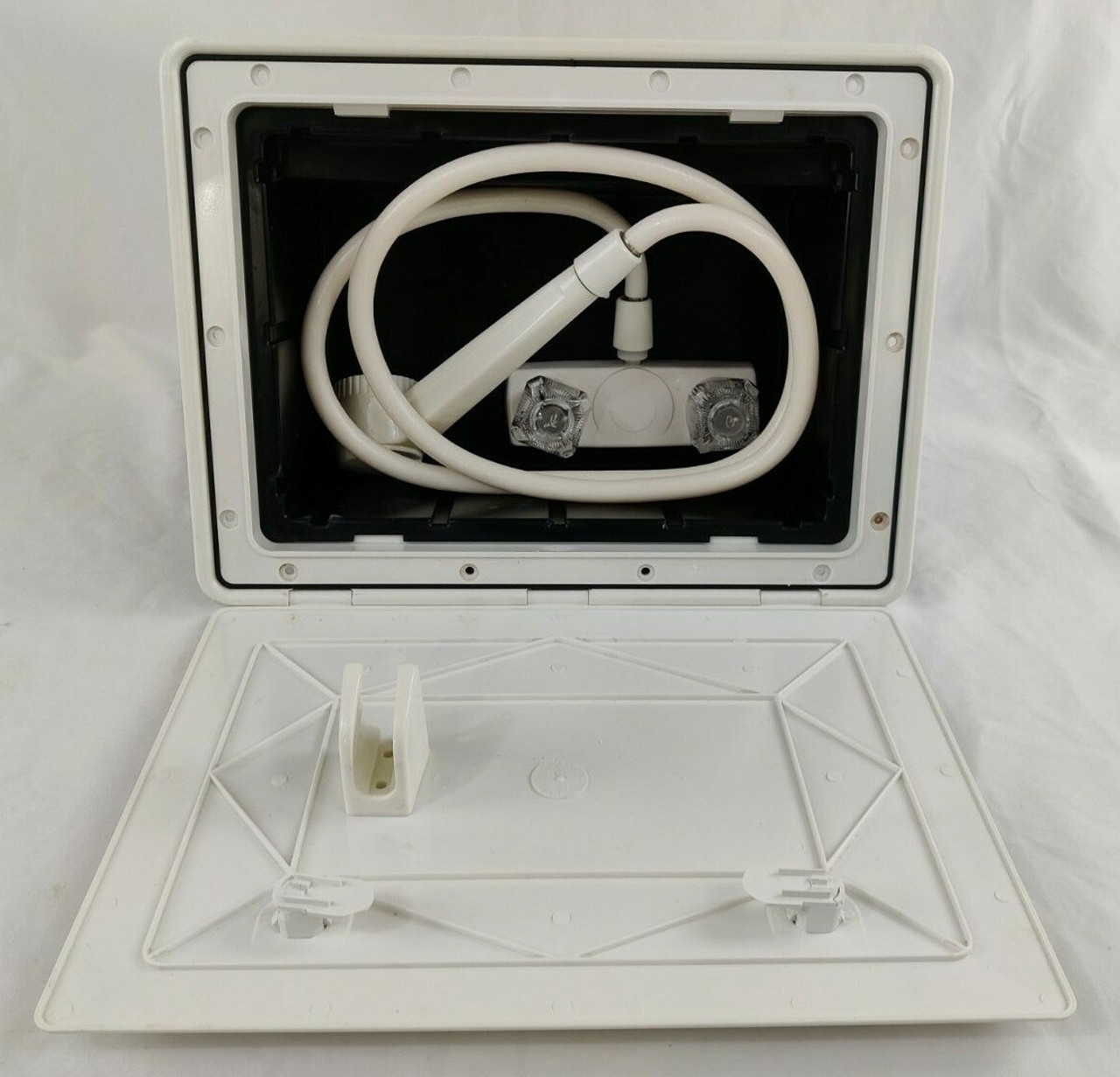 RV Shower Box Exterior Camper Trailer Outdoor Boat Marine Auxiliary Outside Wash