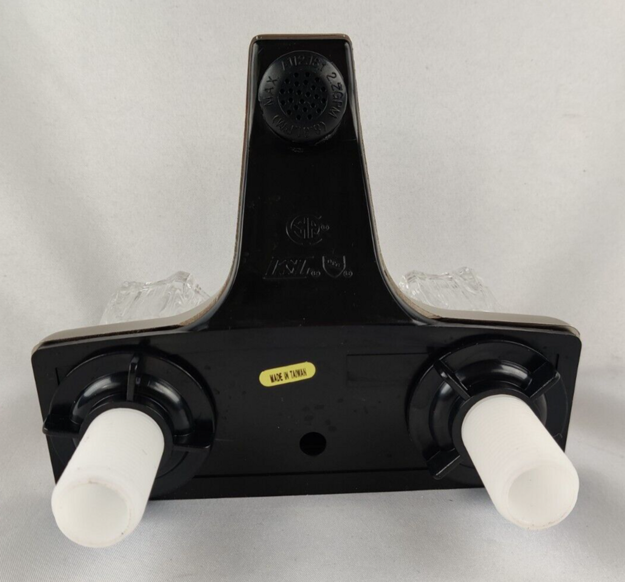 RV Mobile Motor Home Bathroom Sink Lavatory Faucet 4" Brushed Nickel Clear