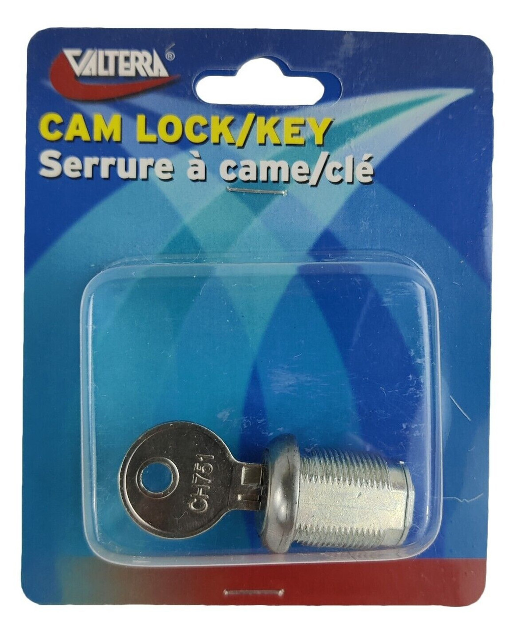 Valterra 1 1/8 Compartment Hatch Door Key Cam Lock Replacement RV Camper Trailer