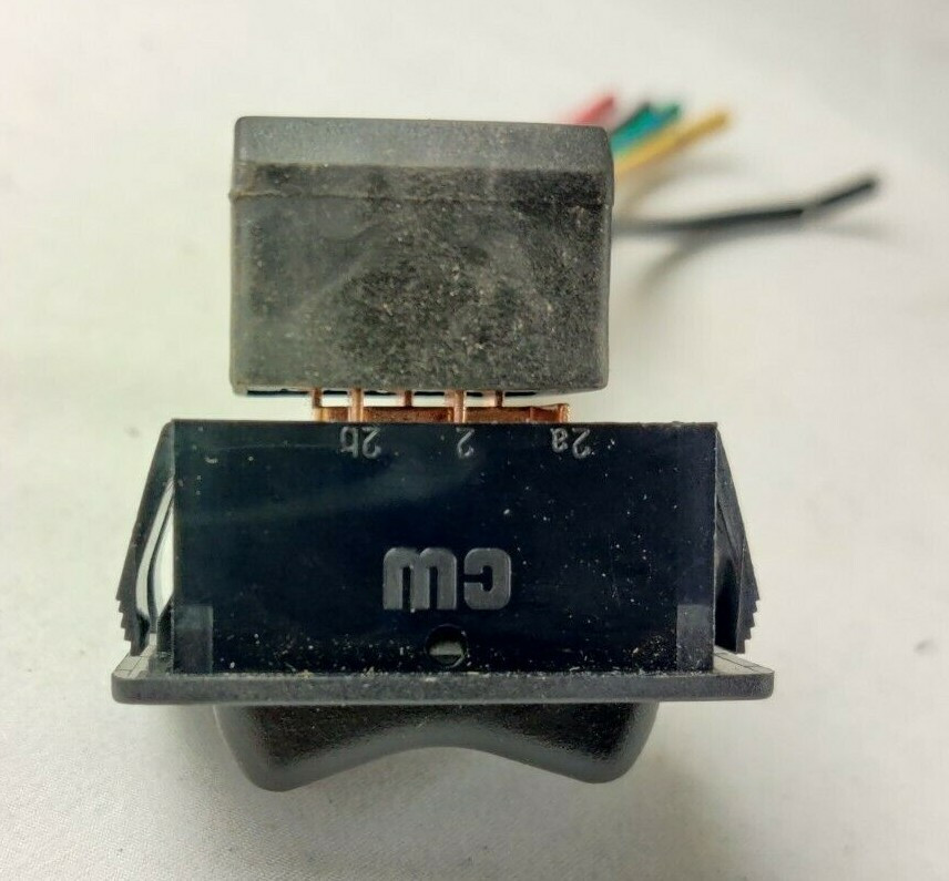 JR Products RV Slide Out Room Switch In Out Rocker Black 5 Wire Momentary Camper