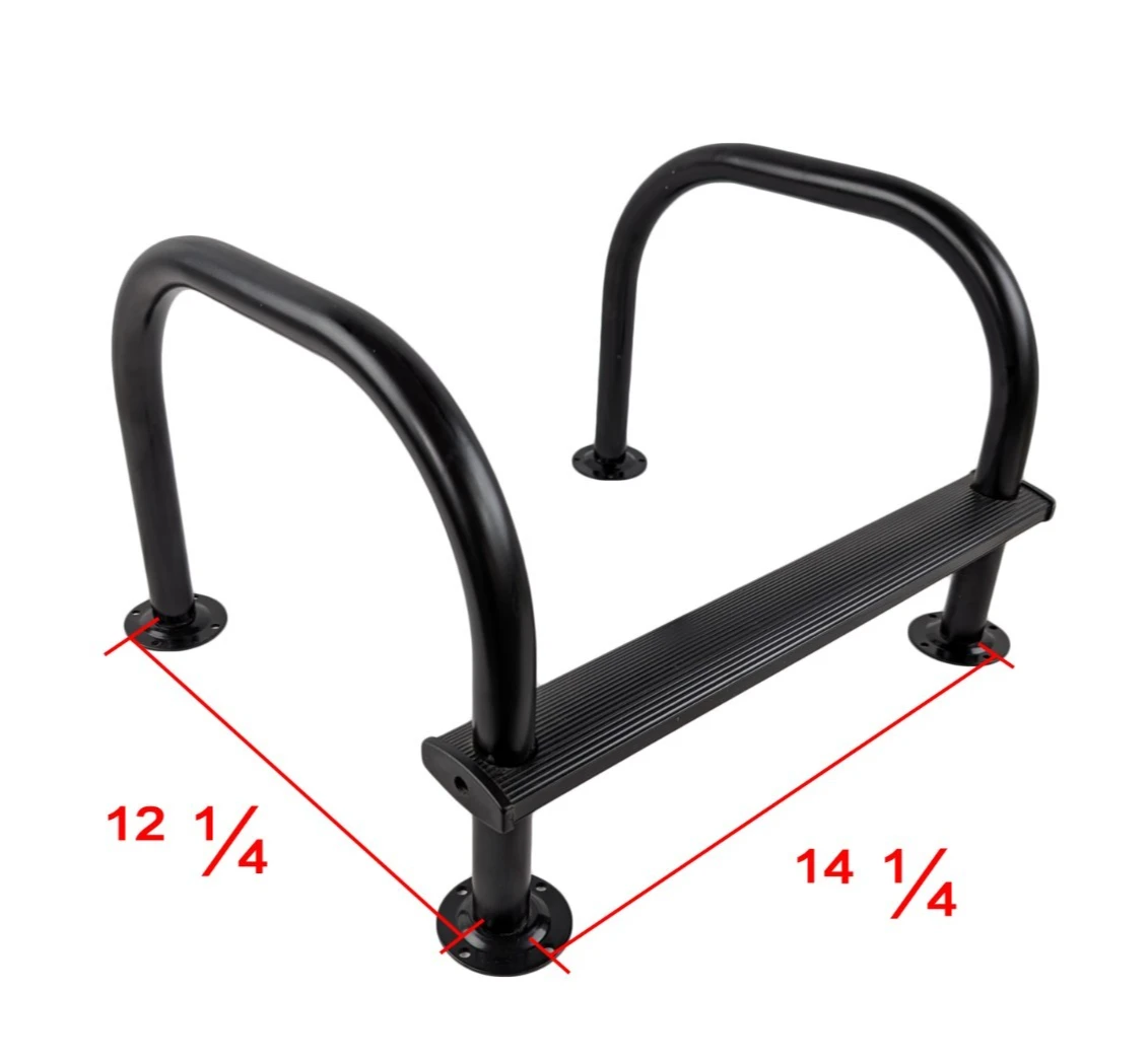 RV Roof Handrail Assist Ladder Black RV Camper Trailer 5th Wheel Replacement