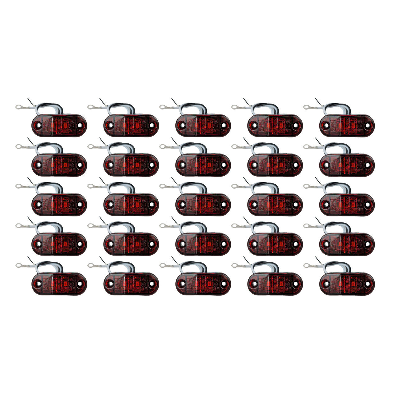 (25) 2 1/2" x 1 1/16" LED Red Marker Light