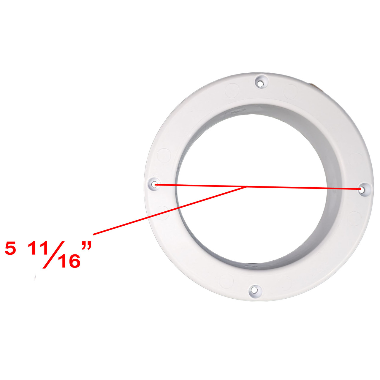 6.5" Round AC Ceiling Vent - White