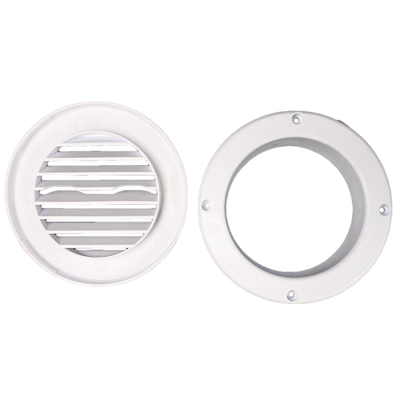 6.5" Round AC Ceiling Vent - White