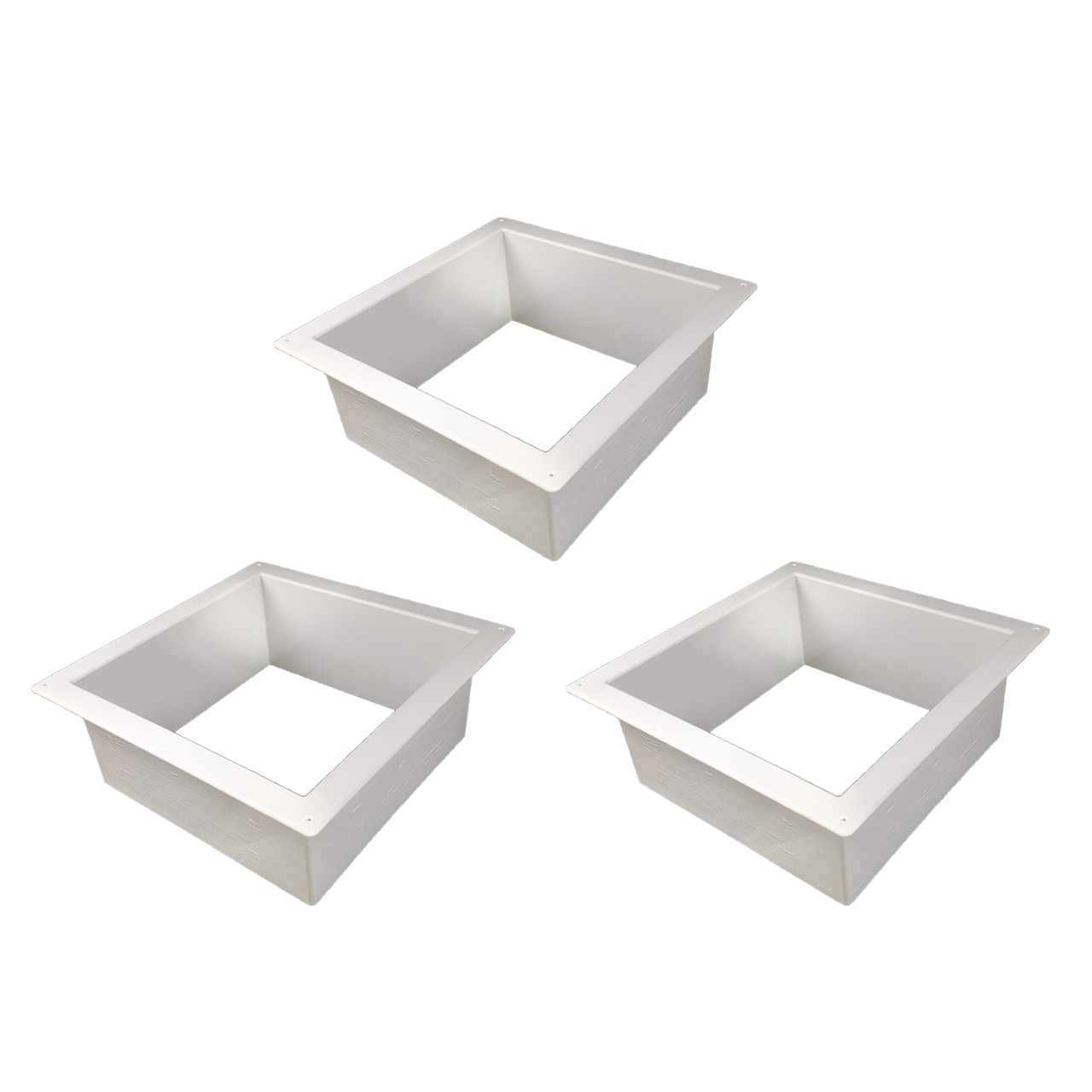 3 Pack of Fantastic Fan 6" White Garnish