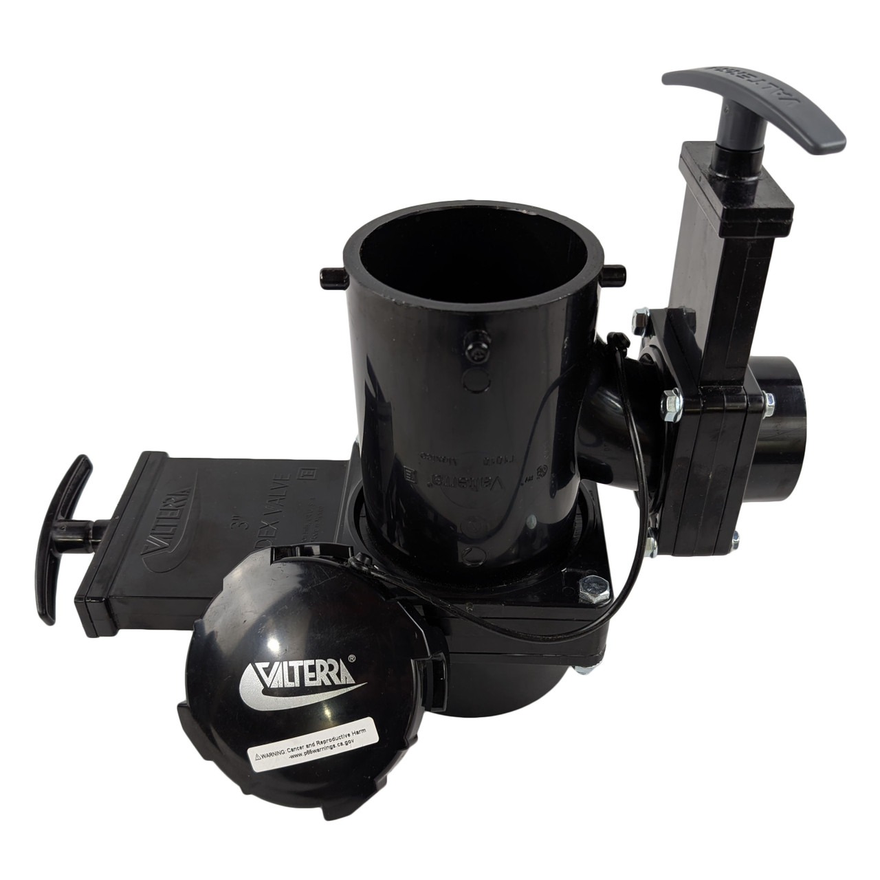 Sanitation Tee Double Rotating Waste Valve 3" Hub x 1 1/2" Hub