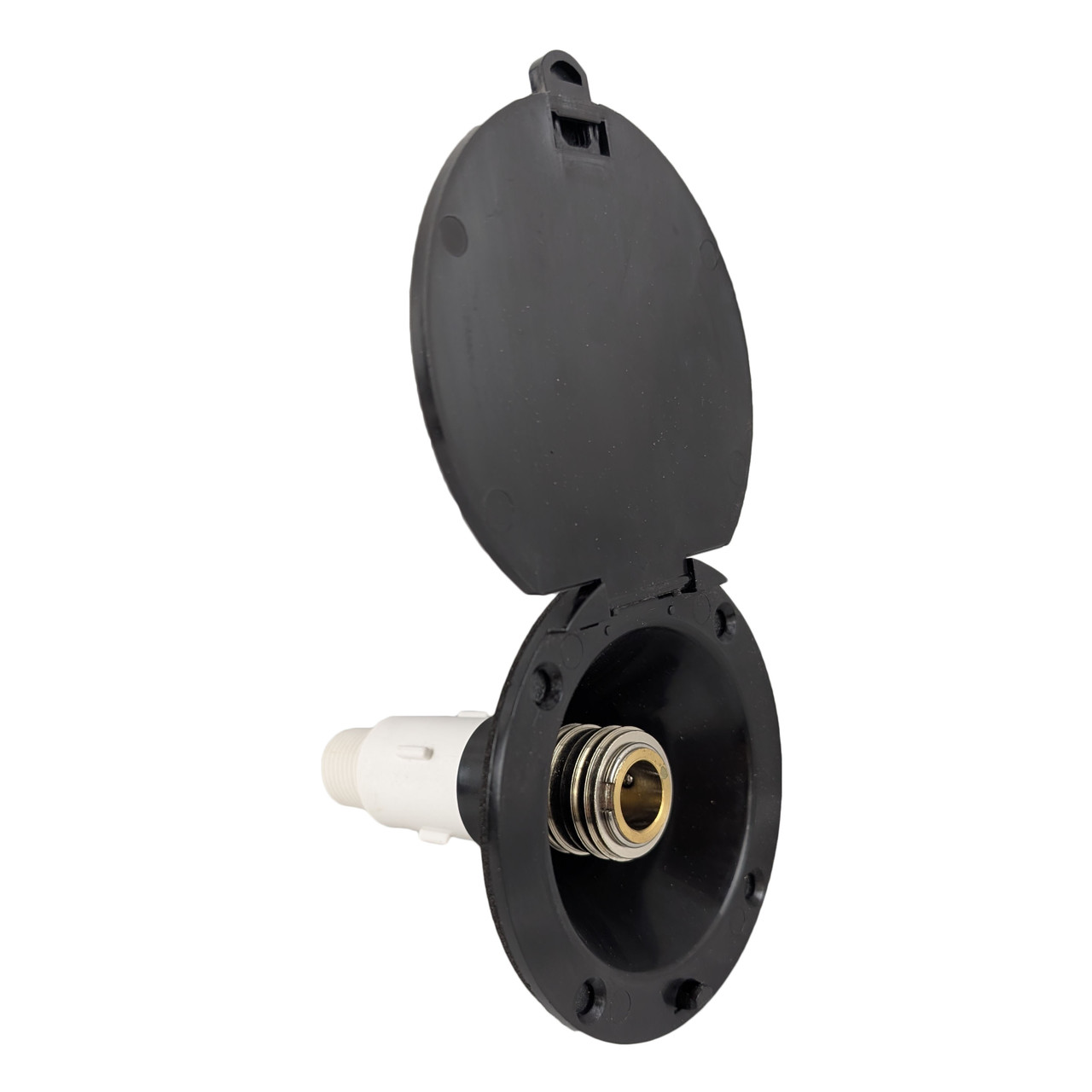 Exterior Spray Port Quick Connect - Black