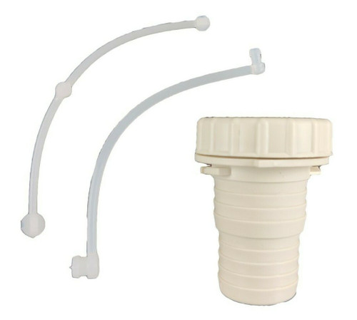 JR Products Gravity Water Fill Cap Strap Spout Colonial White RV Camper Trailer