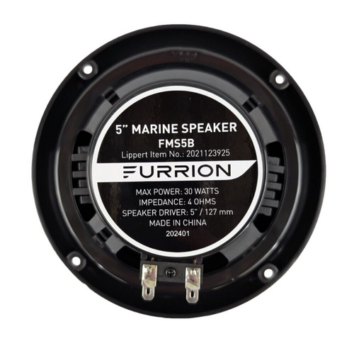 (2) Furrion 5" Outdoor Marine Speakers RV Camper Trailer Boat Black 30 Watts