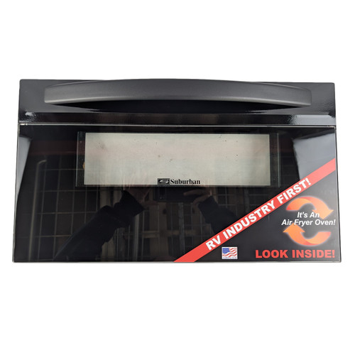 17" Suburban Replacement Oven Door Black Stove Cooktop Range RV Camper Trailer