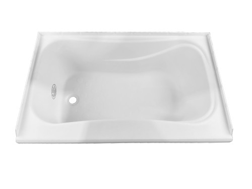RV Bath Tub 38" x 24" White Left Drain Trailer Camper Wash Bath Room Shower