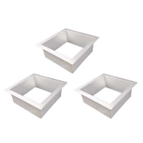 3 Pack of Fantastic Fan 6" White Garnish