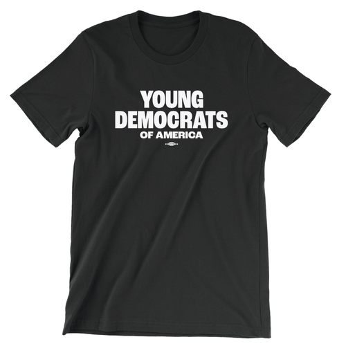 Young Democrats Of America (Unisex Black Tee)