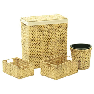  4 Piece Bathroom Set Water Hyacinth A949-247344