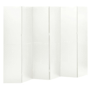  6-Panel Room Divider White 94.5"x70.9" Steel A949-335905
