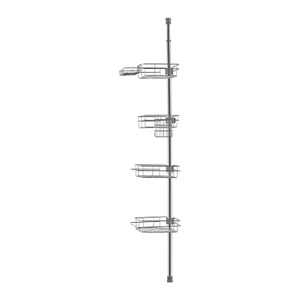 Shower Corner Caddy Tension Pole, 42" to 114" High, Multi-Functional Shower Tension Pole with Stron E415-SCTPBXGFXHDSL7FRUV0