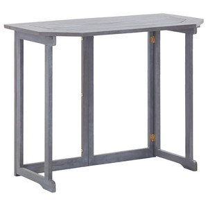  Folding Balcony Table 35.4"x19.7"x29.1" Solid Acacia Wood A949-46326