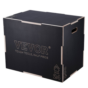 3 in 1 Plyometric Jump Box, 30/24/20 Inch Wooden Plyo Box, Platform & Jumping Agility Box, Anti-Sli E415-SHYTX302420YJ3BI5V0