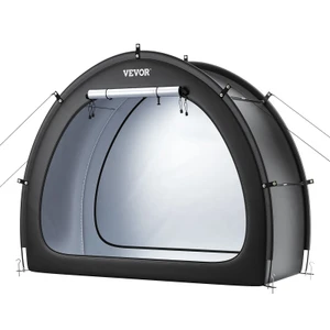 Bike Storage Tent, 1 to 2 Bikes, Outdoor Spacious Bike Storage Tent with Ventilated Window, Waterpr E415-SXZXCP566626RM5G2V0