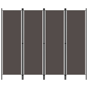  4-Panel Room Divider Anthracite 78.7"x70.9 A949-320721