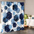 72"W x 84"H Blue White Hexagon Geometric Pattern Polyester Shower Curtain Q280-ABGPSH7284