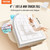 Mattress Topper, Queen Size, 4 in Thickness, Memory Foam, Fiber Fill, Detachable & Washable, Ergono E415-DHYCDZ6080INC2P47V0