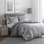 Full / Queen 100-percent Cotton Comforter Set with Grey White Floral Branch Pattern Q280-CBGCFQ568481