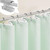 72"W x 84"H Mint Green Waffle Textured Shower Curtain Set with Liner Q280-MNGR1984