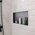 Shower Niche, 13 x 25 x 4 inch Frameless Recessed Wall Niche, Heavy-duty Stainless Steel Modern Sha E415-BXGLYBKHS1C1WTOYK001V0