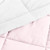 King/Cal King 3-Piece Microfiber Reversible Comforter Set Blush Pink and White Q280-BLPI5618