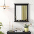 Black Rectangular 27 x 22.5 inch Wall-Mounted Bathroom Mirror with Storage Shelf Q280-BLKMBVW4958173