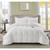 King Size Off White 3 Piece Microfiber Reversible Comforter Set Q280-IVKI6598
