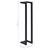  Towel Rack Black 5"x5"x23.6" Iron A949-325919