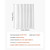 White Fabric Shower Curtain, 240 GSM Weighted Waffle Shower Curtains, Polyester Curtain with Rust-R E415-YLGGKSDL7272SA0CJ001V0