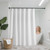 White Fabric Shower Curtain, 240 GSM Weighted Waffle Shower Curtains, Polyester Curtain with Rust-R E415-YLGGKSDL7272SA0CJ001V0