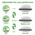 Set of 2 Standard Shredded Memory Foam Polyester Pillow with Removeable Cover Q280-SBFCPST39284651