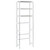  3-Tier Storage Rack over Toilet Silver 20.9"x11"x66.5 A949-282464