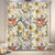 72"W x 72"H Vintage Floral Peony Yellow/Pink Polyester Shower Curtain Q280-VNYEPI7272