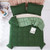 Twin/Twin XL Traditional Microfiber Reversible 3 Piece Comforter Set in Green Q280-GRTW3645