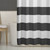 72 x 70 inch Polyester Grey White Nautical Ocean Beach Striped Shower Curtain Q280-GRSC1981