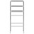 3-Tier Storage Rack over Laundry Machine Silver 27.2"x11"x66.5 A949-282465